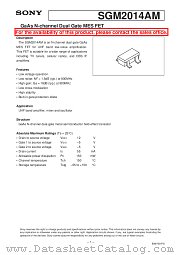 SGM2014 datasheet pdf SONY