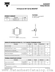 SI4404DY-T1 datasheet pdf Vishay