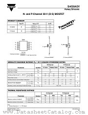 SI4539ADY-T1 datasheet pdf Vishay