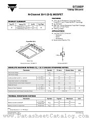 SI7336DP-T1 datasheet pdf Vishay