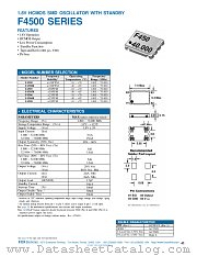 F4500 datasheet pdf Fox Electronics
