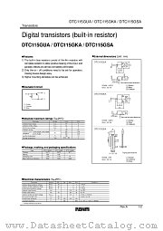 DTC115GUA datasheet pdf ROHM