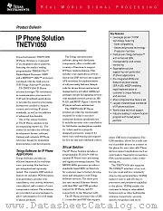 IP_TNETV1050 datasheet pdf Texas Instruments