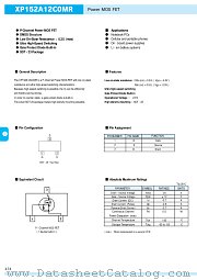 XP152A12COMR datasheet pdf Torex Semiconductor