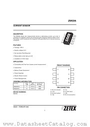 ZMC05TA datasheet pdf Zetex Semiconductors