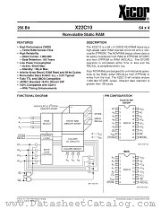 X22C10P datasheet pdf Xicor