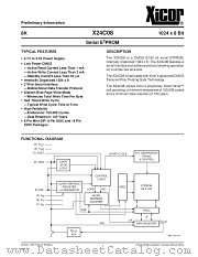 X24C08PI-2.7 datasheet pdf Xicor