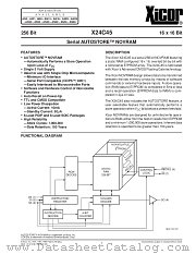 X24C45PI datasheet pdf Xicor