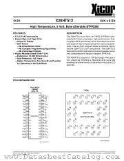 X28HT512D-25 datasheet pdf Xicor