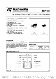TS3V339I datasheet pdf ST Microelectronics