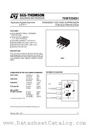 THBT200S1 datasheet pdf ST Microelectronics
