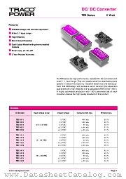 TED1214 datasheet pdf Traco Electronic AG