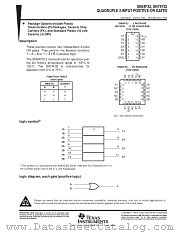 SN54F32FK datasheet pdf Texas Instruments