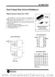 SL74HCT153 datasheet pdf System Logic Semiconductor