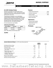 RURP820 datasheet pdf Intersil