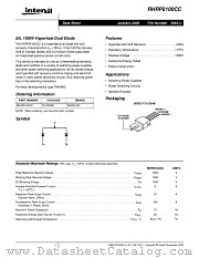 RHRP8100CC datasheet pdf Intersil