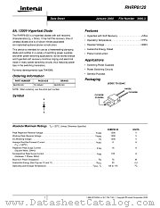 RHRP8120 datasheet pdf Intersil