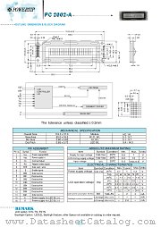 PC2002-A datasheet pdf Powertip Technology
