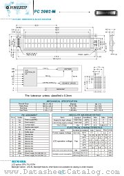 PC2002-M datasheet pdf Powertip Technology