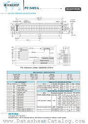 PC2402-L datasheet pdf Powertip Technology