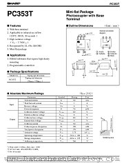 PC353 datasheet pdf SHARP