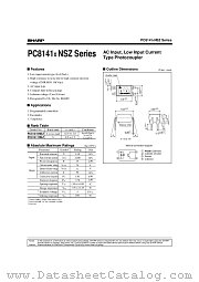 PC8141XNSZ datasheet pdf SHARP