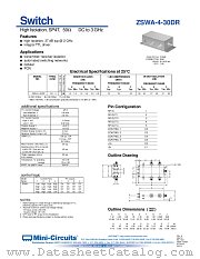 ZSWA-4-30DR datasheet pdf Mini-Circuits