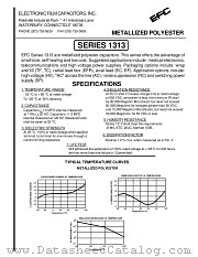 1313 datasheet pdf Electronic Film Capacitors