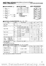 74LS241 datasheet pdf Hitachi Semiconductor