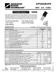 APT6030 datasheet pdf Advanced Power Technology