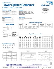 JS4PS-1W datasheet pdf Mini-Circuits