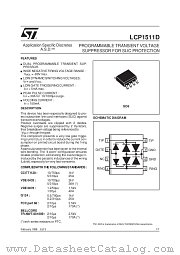 LCP1511 datasheet pdf ST Microelectronics