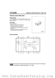UTC2206B datasheet pdf Hangzhou Silan Microelectronics