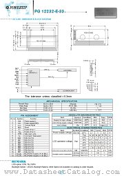 PG12232-E-33 datasheet pdf Powertip Technology