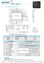 PG12864-F datasheet pdf Powertip Technology