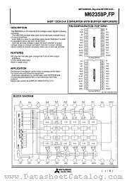 M62358 datasheet pdf Mitsubishi Electric Corporation