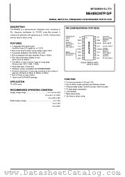M64892GP datasheet pdf Mitsubishi Electric Corporation