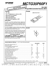 MCTG35P60F1 datasheet pdf Intersil