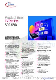 SDA551 datasheet pdf Infineon