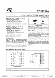 74VHCT138 datasheet pdf ST Microelectronics