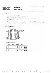 HM9187 datasheet pdf Hualon Microelectronics