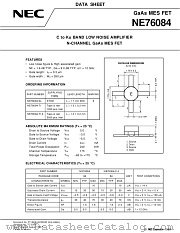 NE76084 datasheet pdf NEC