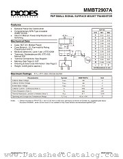 MMBT2907A-7 datasheet pdf Diodes