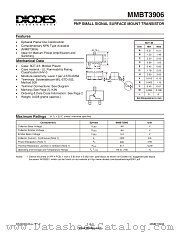 MMBT3906-7 datasheet pdf Diodes