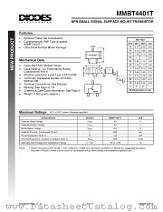 MMBT4401T-7 datasheet pdf Diodes