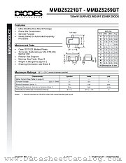 MMBZ5233BT datasheet pdf Diodes