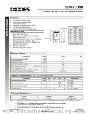 SDM20U30-7 datasheet pdf Diodes