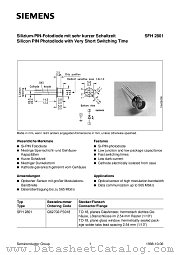 SFH2801 datasheet pdf Siemens