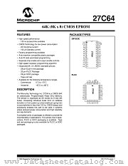 27C64 datasheet pdf Microchip
