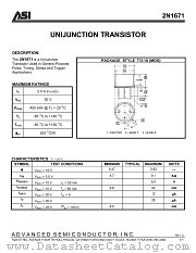 2N1671 datasheet pdf Advanced Semiconductor